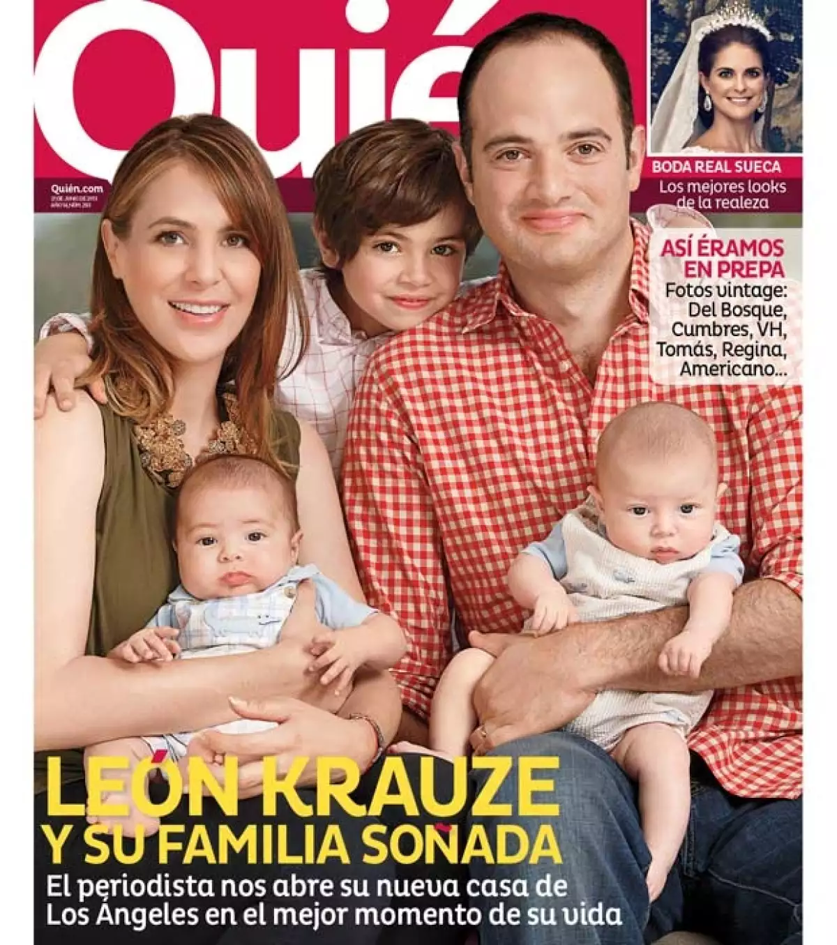 León Krauze y su familia posan en exclusiva para Quién.