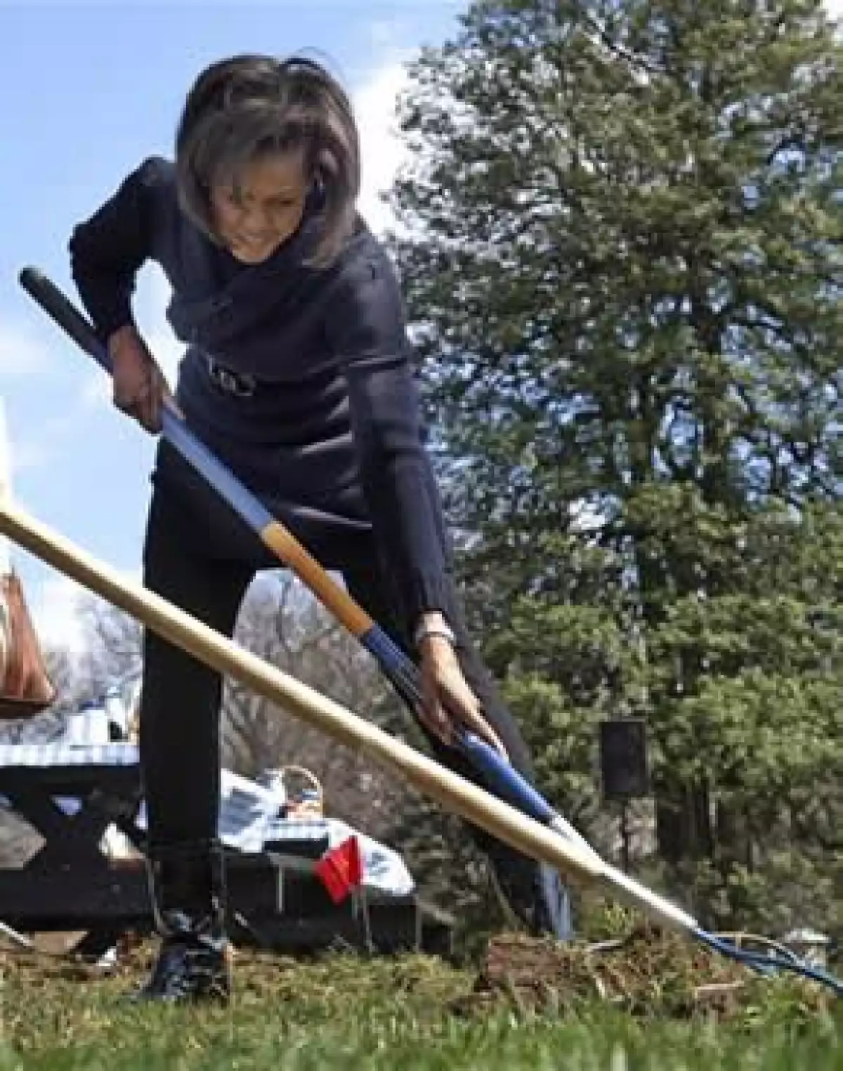 La primera dama de los Estados Unidos utilizó el espacio de uno de los jardines de la residencia presidencial para plantar frutas y verduras.