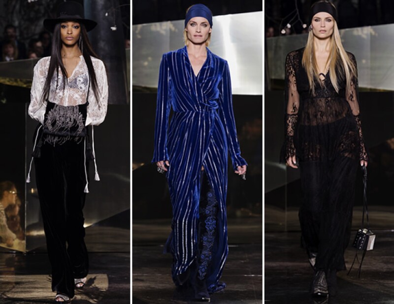 Jourdann Dunn, Amber Valletta y Natasha Poly en el desfile de otoño-invierno 2016 de H&M Studio.