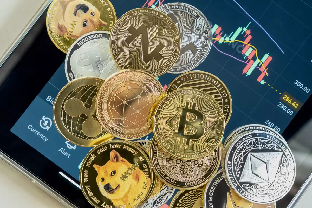 (Foto temática de criptomonedas)