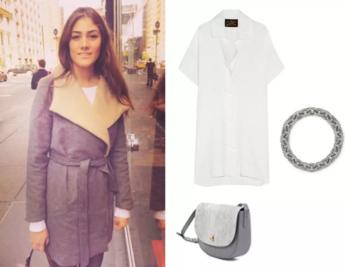 Alexandra Burillo, 20, combina lo clásico con lo bohemio.