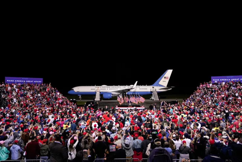 President Trump Campaigns For Re-Election In Virginia