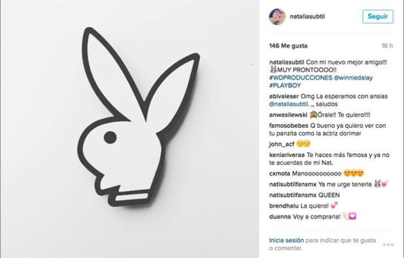 Ayer, Natália confirmó su participación con la revista Playboy.
