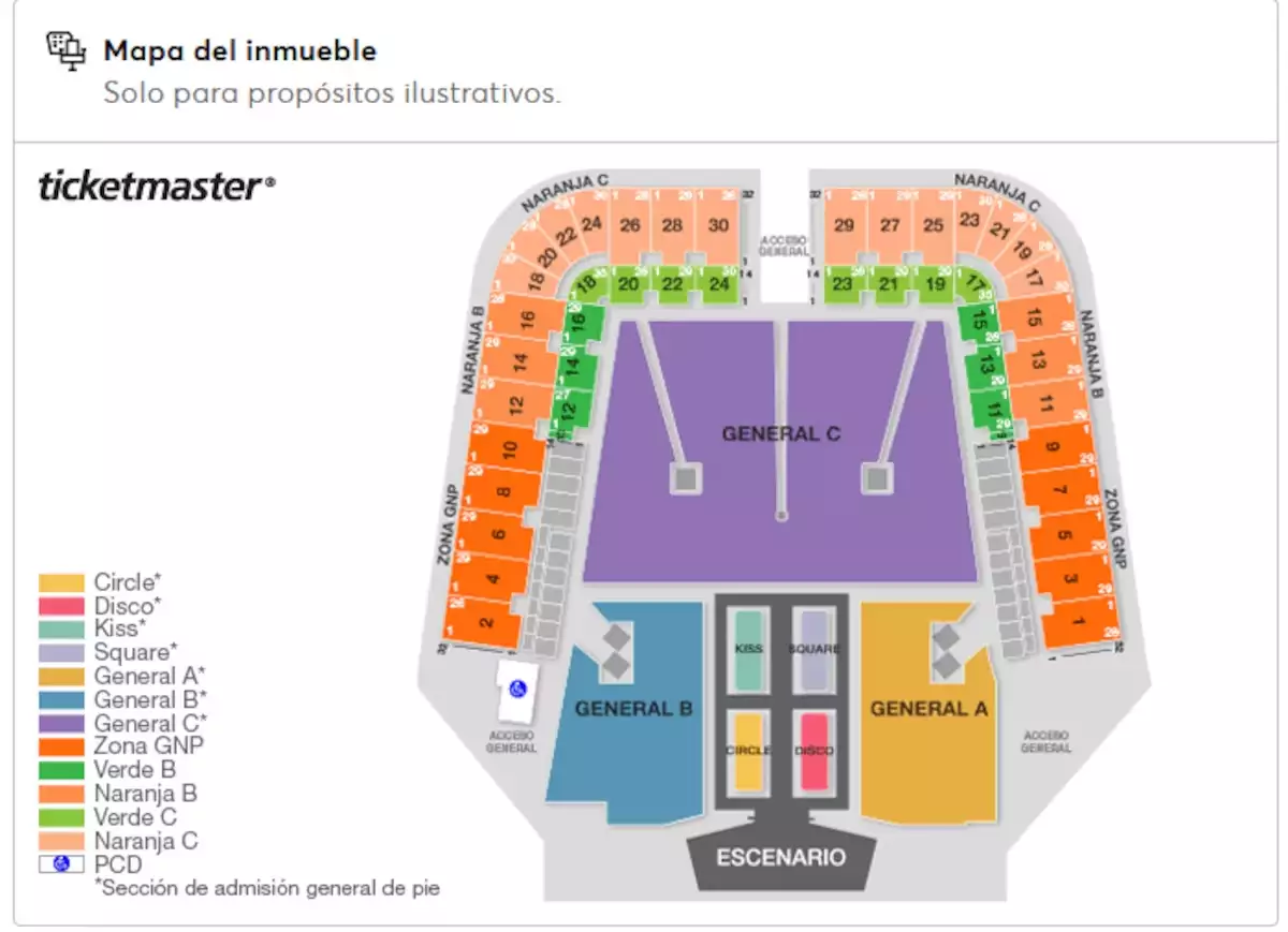 Mapa de Conciertos