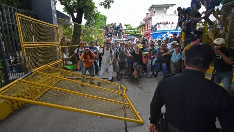 Migrantes centroamericanos en Guatemala