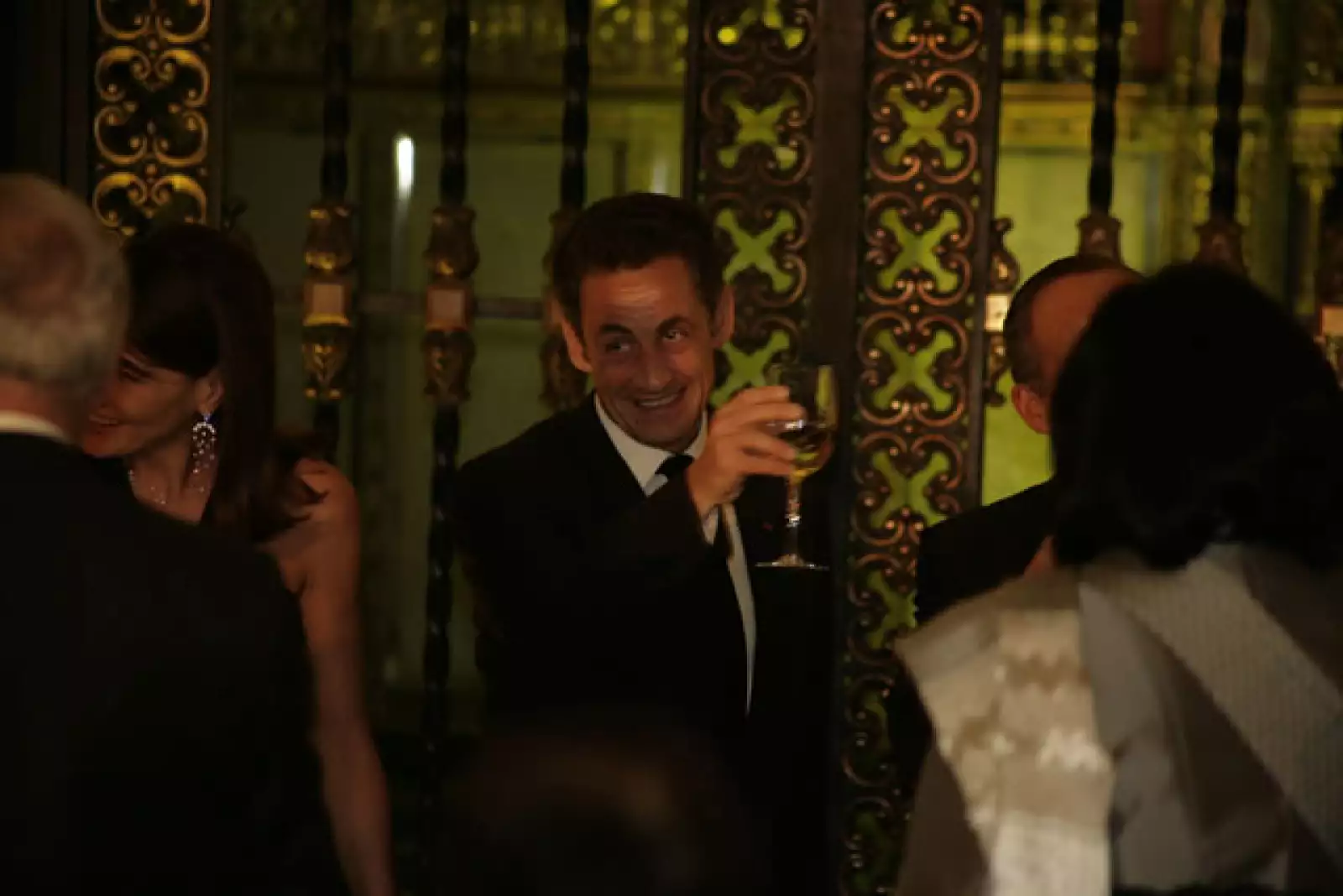 Cena Sarkozy en Palacio Nacional