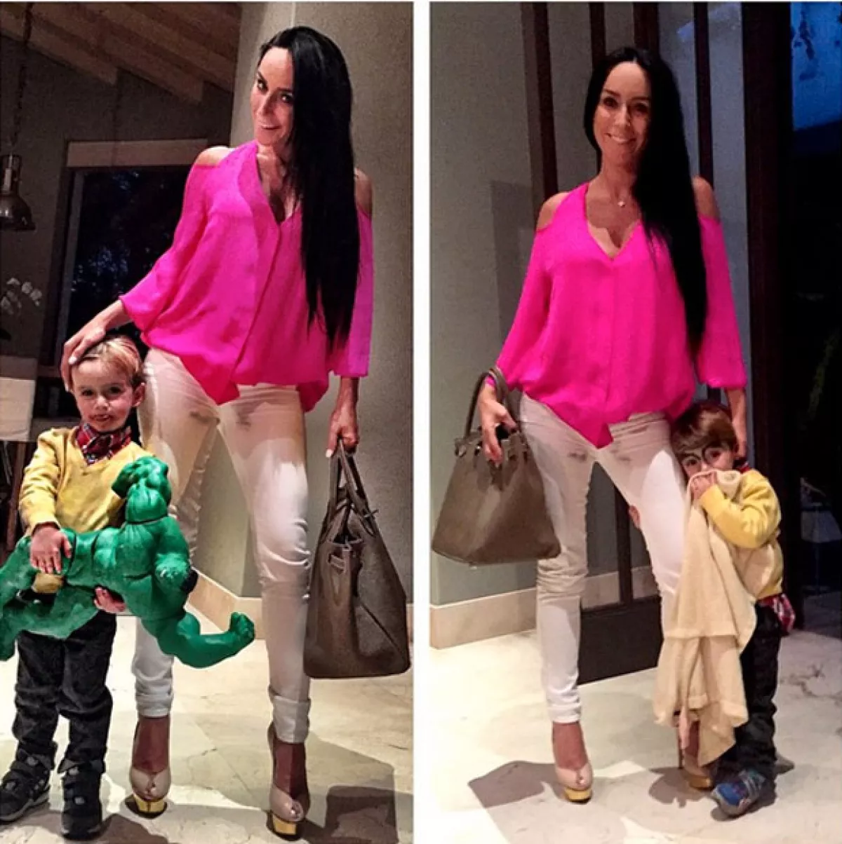 Inés llama sus pequeños trillizos, pulgas.