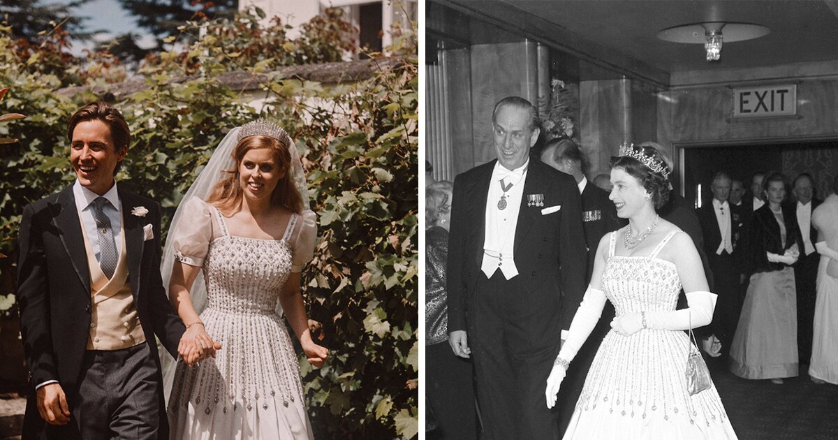 La Historia Del Vestido Que La Princesa Beatriz Uso En Su Boda Y Que Pertenecio A La Reina Isabel