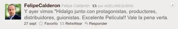 Un día después, el Presidente expresó su opinión.