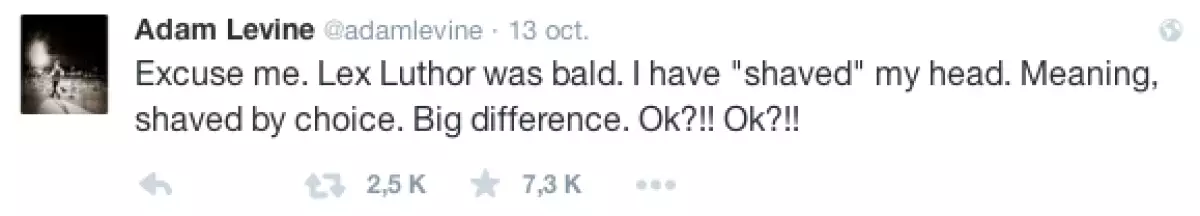 Adam decidió defenderse en Twitter.