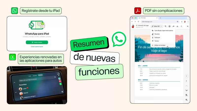 WhatsApp tiene nuevas funciones 2026: ya se pueden editar PDF en la app y otras actualizaciones 