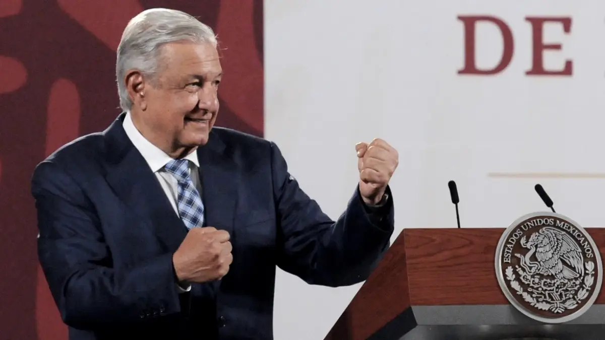 Andrés Manuel López Obrador, presidente de México, durante su participación en la conferencia mañanera.