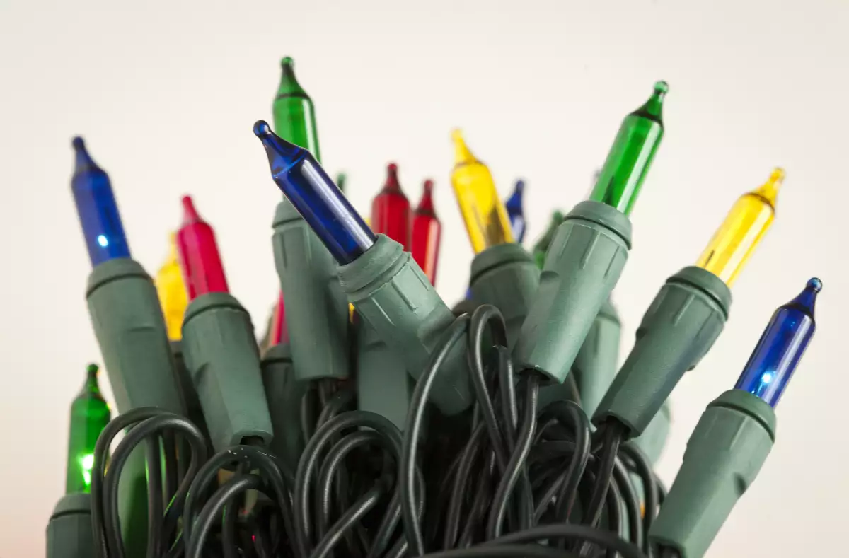 Luces navide�as tradicionales.