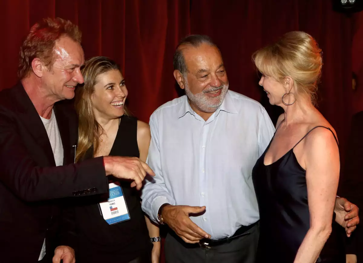 sting y carlos slim