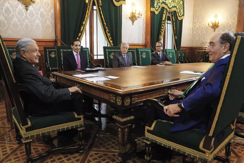 Reunión entre Andrés Manuel López Obrador e Ignacio Sánchez Galán, presidente de Iberdrola