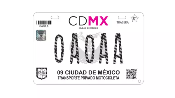 Los vehículos de dos ruedas también tendrán un nuevo diseño de placas.