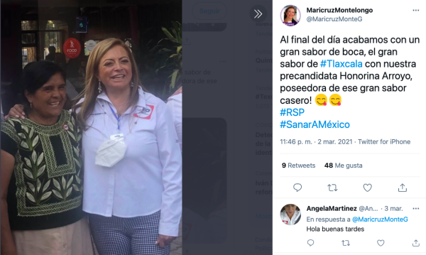 Honorina Arroyo y Maricruz Montelongo Gordillo