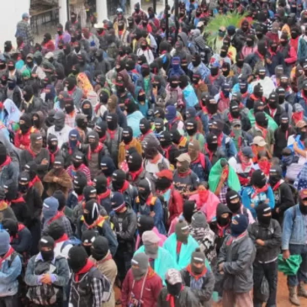 marcha de zapatistas en ocosingo