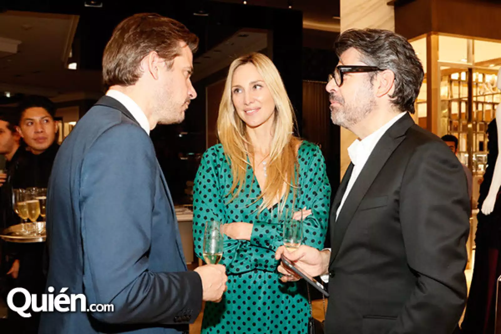 Dennis Stevens, Françoise Lavertu y Carlos Salcido