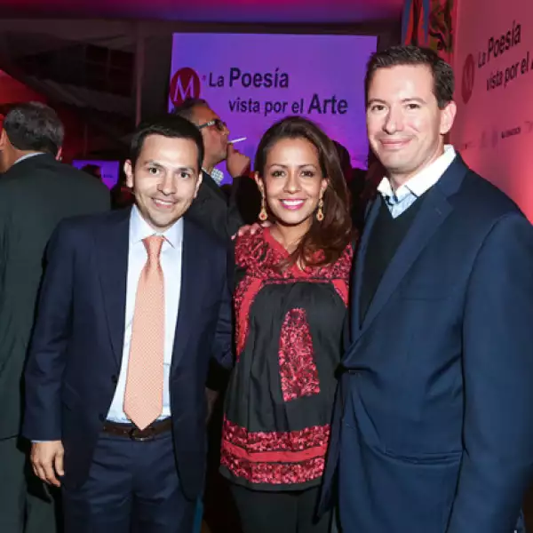 Mauricio Morales, Mariana Benites y Eugenio Ander