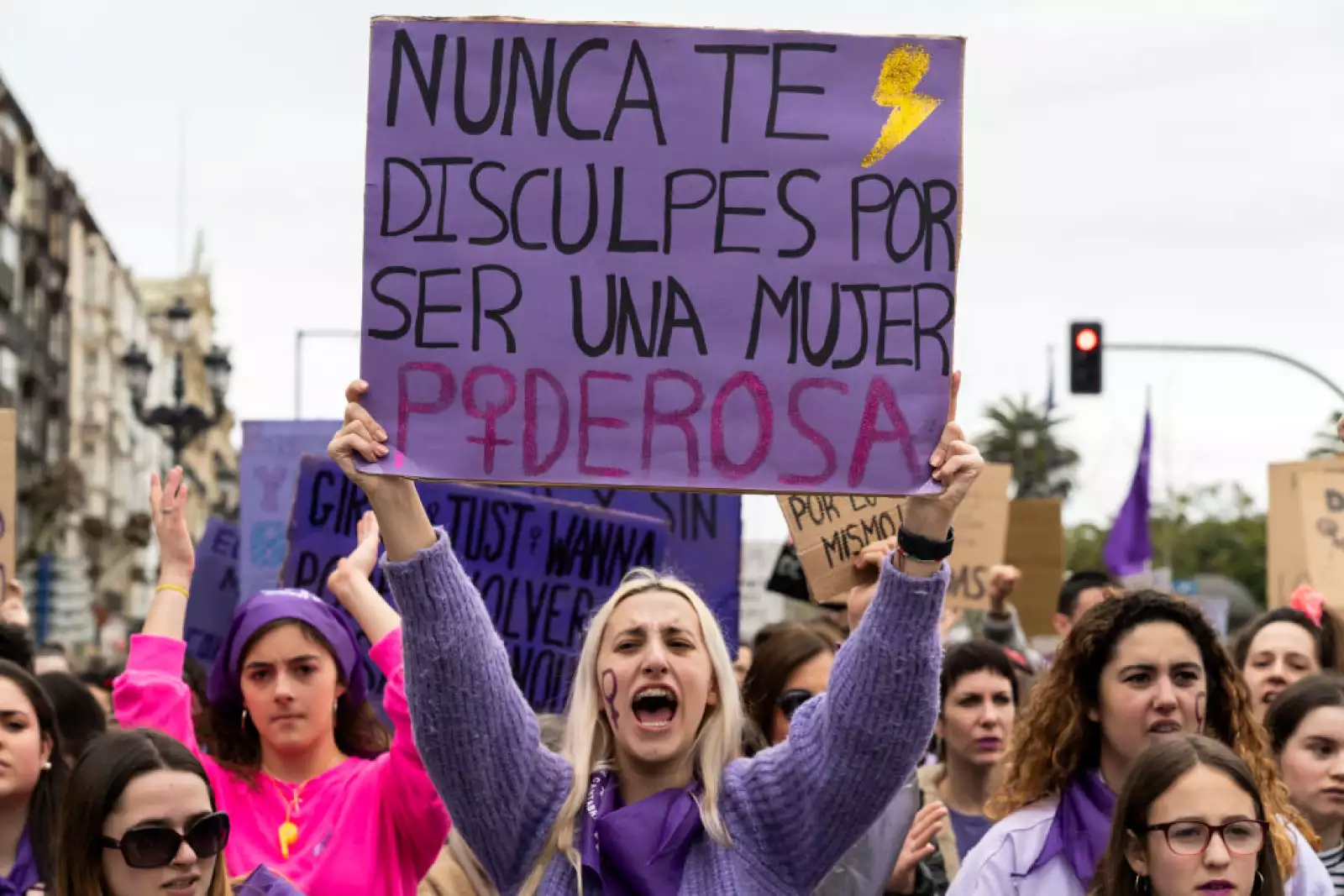 International Women's Day Demostration In Santander
