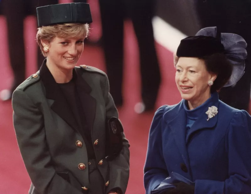 Princesa Diana y la princesa Margarita