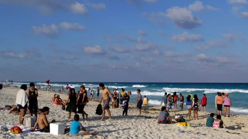 Cancún turistas Semana Santa