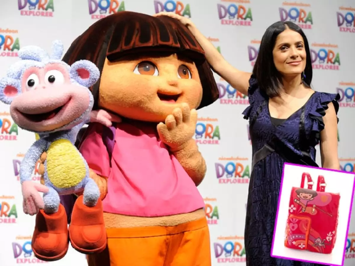 La actriz mexicana y la cantante colombiana participan la campaña "Beyond the Backpack". Ambas diseñaron mochilas con el personaje animado que serán subastadas para causas benéficas.