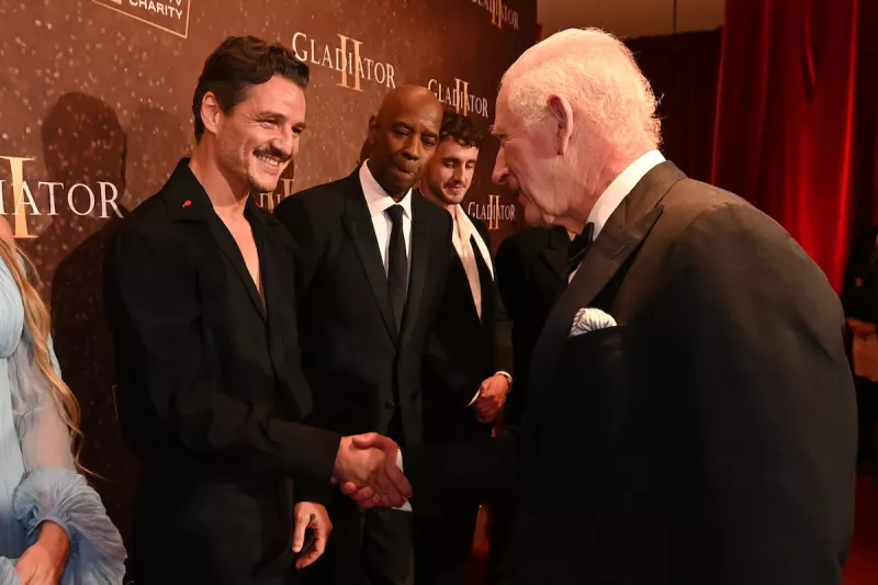 King Charles III Attends The Royal Film Performance Of "Gladiator II"