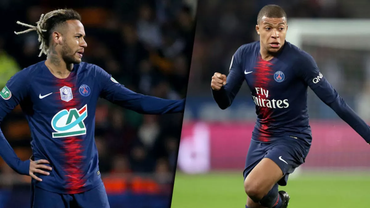 Neymar Jr. y Kylian Mbappé