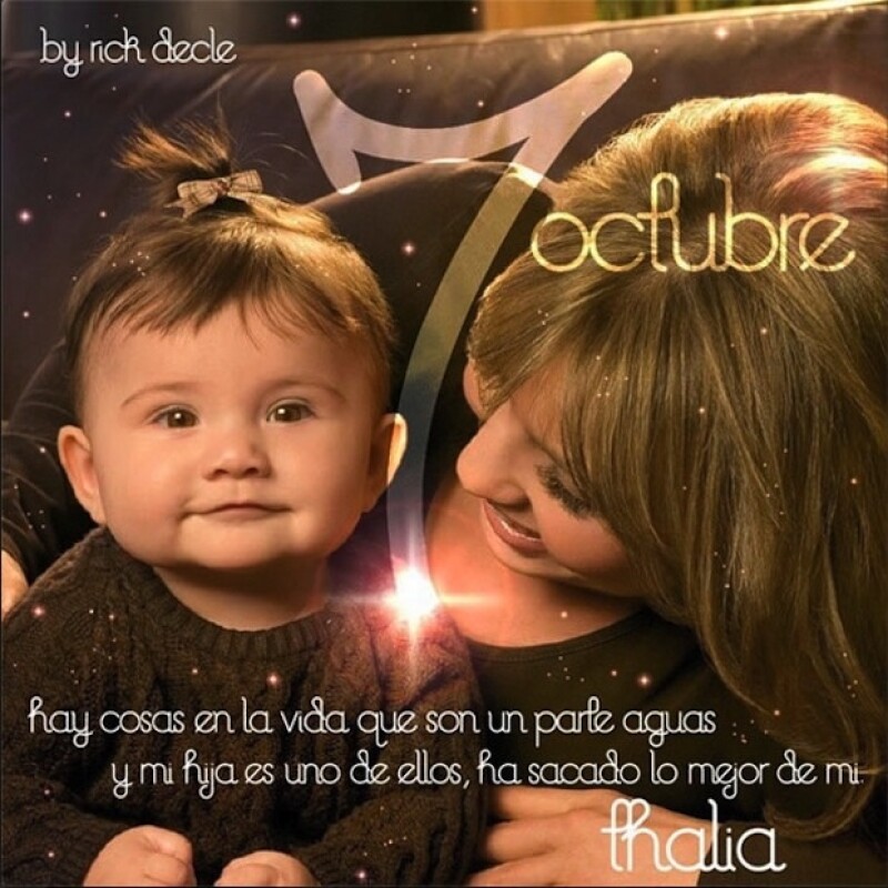 Con esta foto celebró el cumpleaños de su pequeña Sabrina.