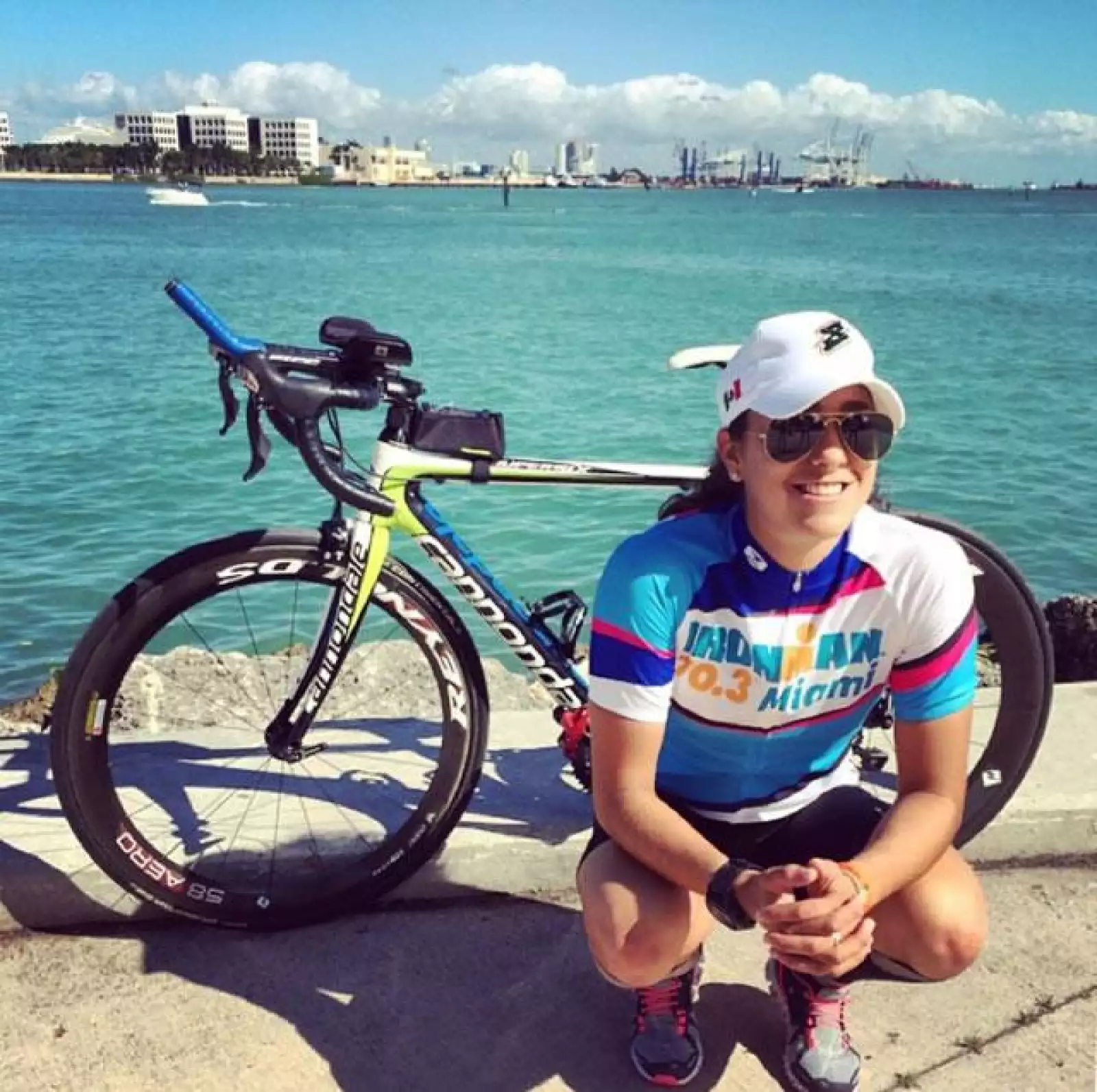 Lorena Cueva  es campeona de varios triatlones y maratones.