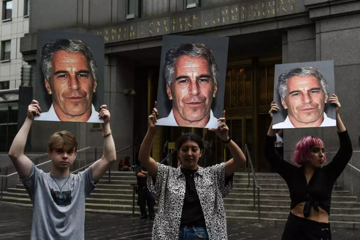 Protestas en contra de Jeffrey Epstein