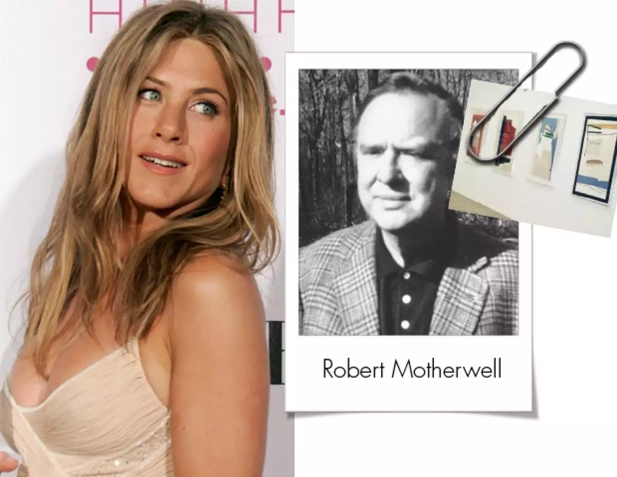 Jennifer Aniston mostró su colección de arte.