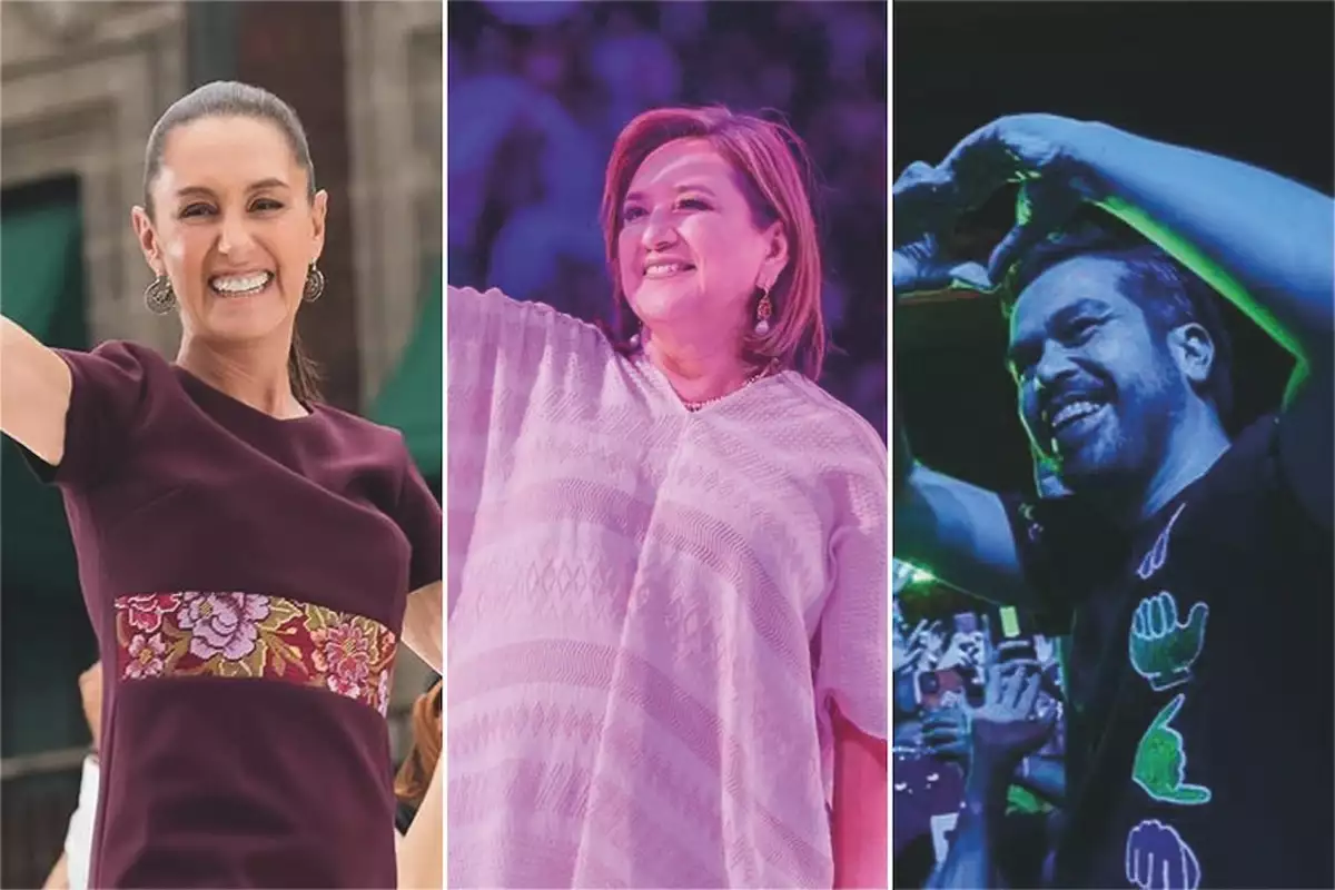 Cierre de campaña de Claudia Sheinbaum, Xóchitl Gálvez y Jorge Álvarez Máynez