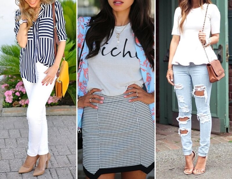 El peplum, la ilusión óptica y la mezcla de estampados te ayudarán a verte más delgada.
