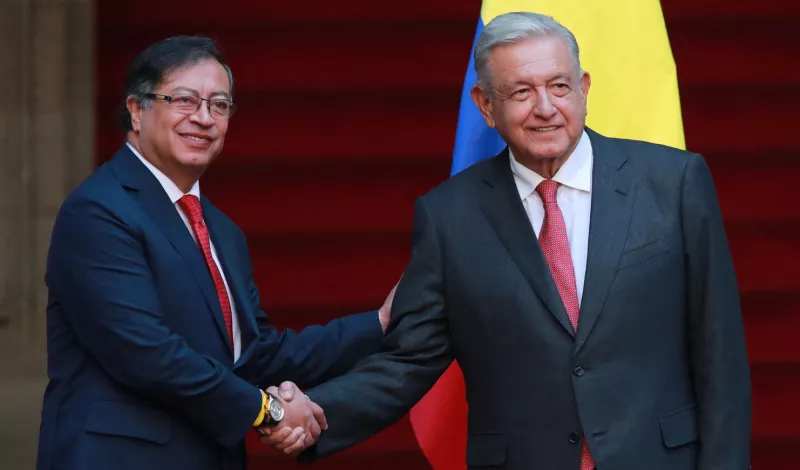 Colombia's President Gustavo Petro visits Mexico