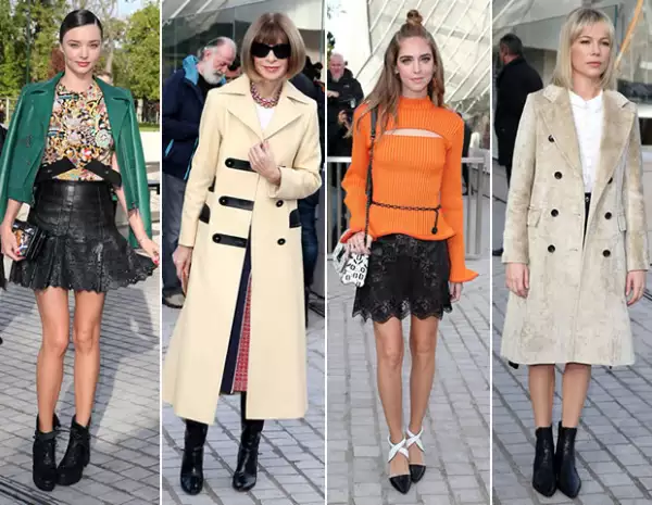 Miranda Kerr, Anna Wintour, Chiara Ferragni y Michelle Williams fueron algunas de las caras que vimos en Louis Vuitton.