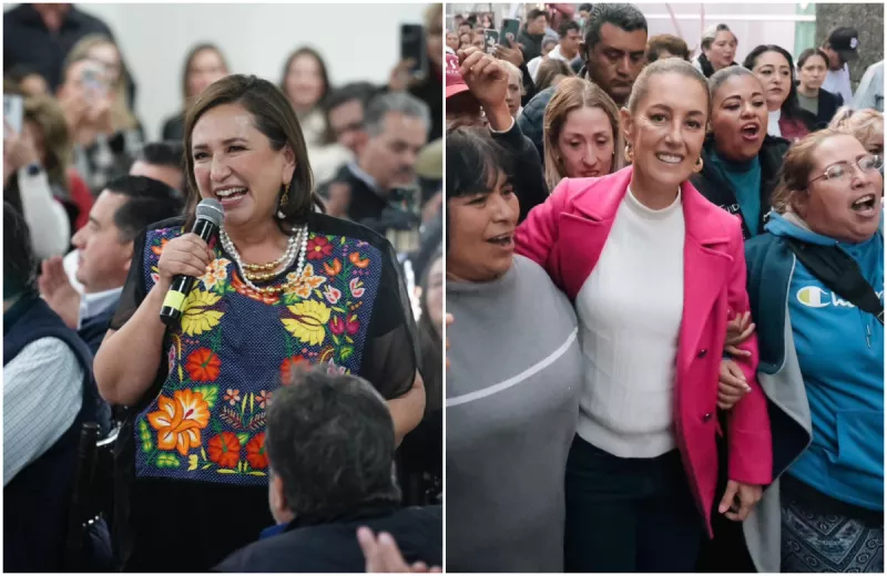 Frente a frente Gálvez-Sheinbaum