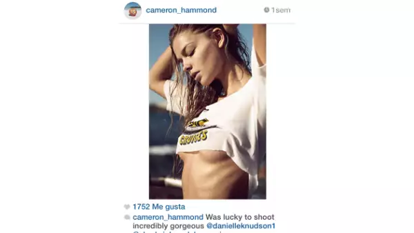 Naturaleza y chicas, Cameron Hammond integra a la modelo en paisajes casi paradisíacos. Playas, desiertos o animales se hibridan con sus bellas musas.