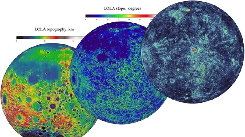 Imagen tomada por el orbitador lunar de la NASA
