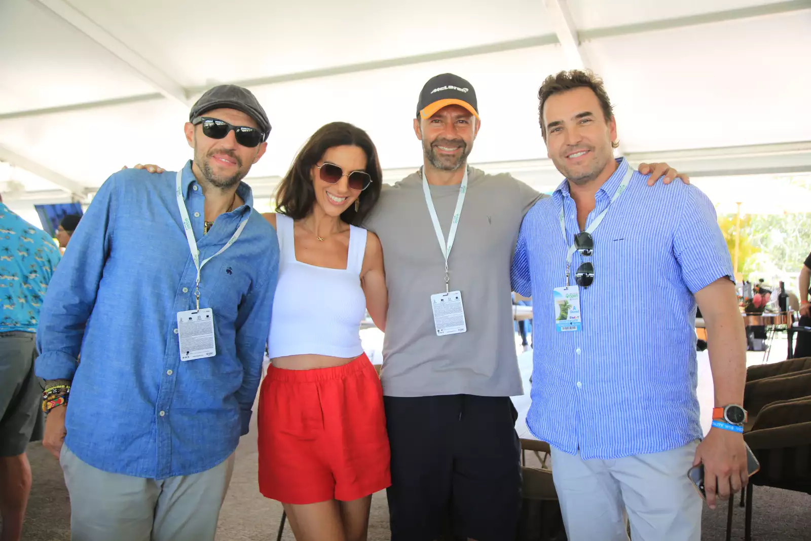 Manolo Romero Vargas , Caroline Harfouche, Erick Fregoso y Pedro