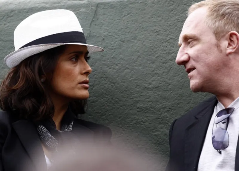 Los esposos estuvieron presentes en el Abierto de tenis de Francia, donde disfrutaron de las jugadas de Roger Federer, Venus Williams y Maria Sharapova.