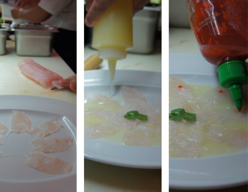 Tiradito de róbalo