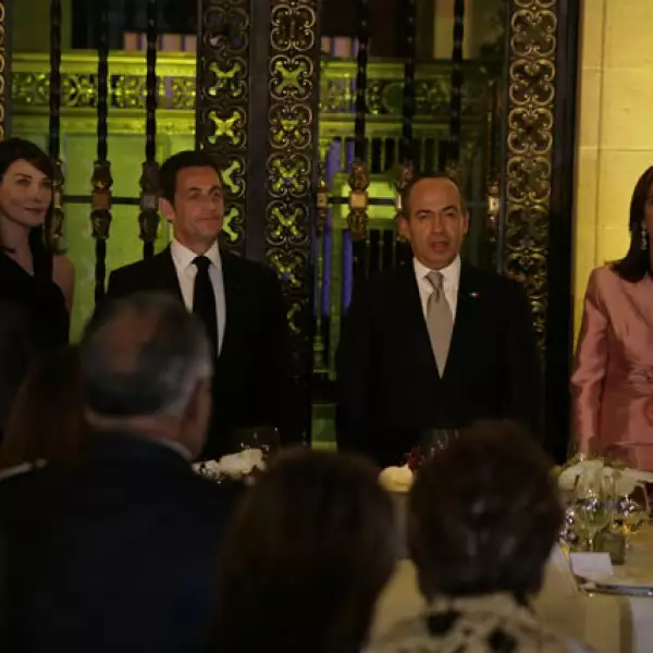 Cena Sarkozy en Palacio Nacional