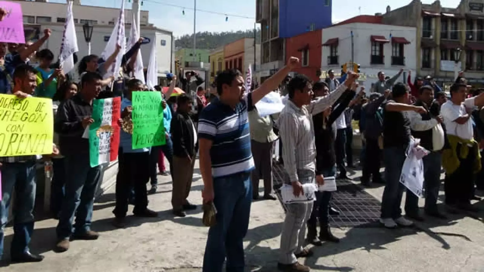 protestas contar peña nieto en hidalgo