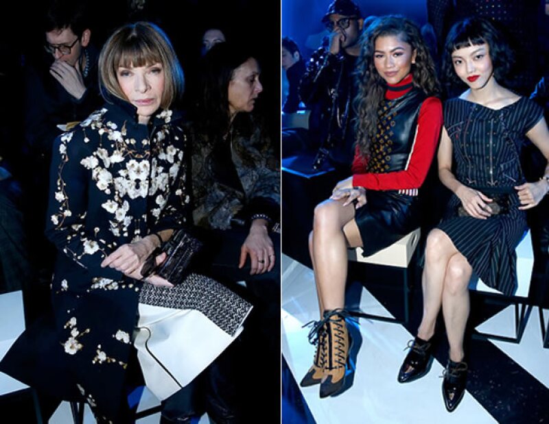Anna Wintour, y Zendaya presentes en front row en el desfile.