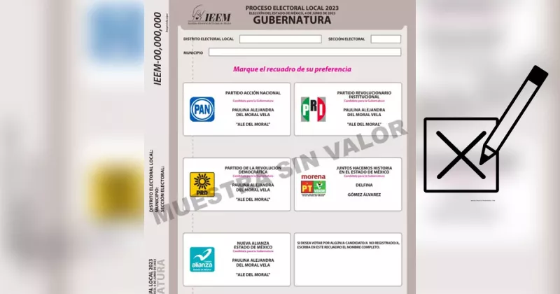 Como marcar la casilla para votar boleta electoral 2023