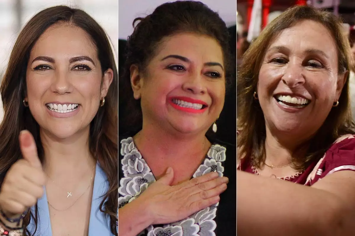 Libia García, Clara Brugada y Rocío Nahle