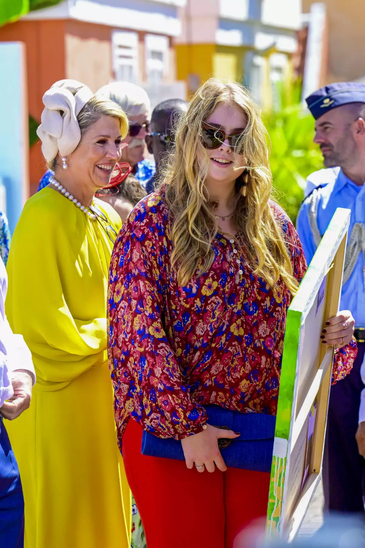 Reina Máxima y princesa Amalia